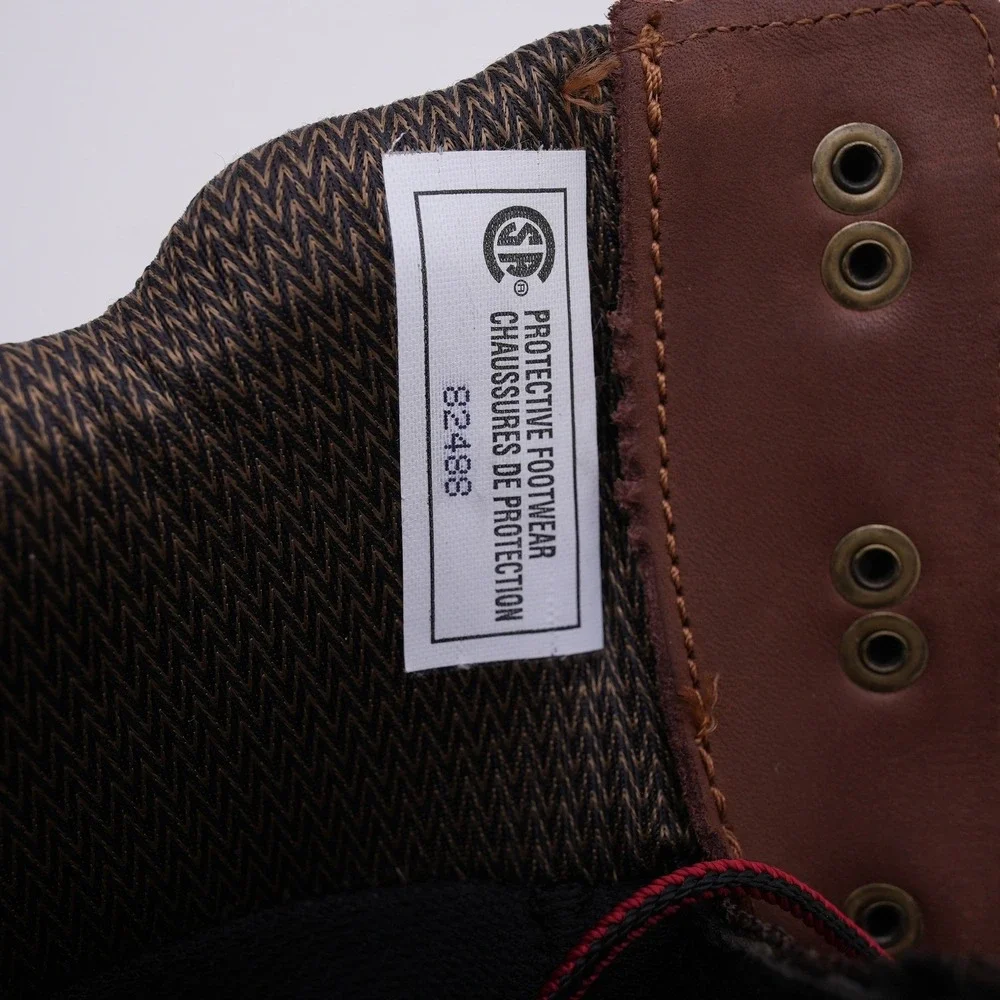 Red Wing 3573 Mens Waterproof Work Boots Non-Metallic Toe Brown Leather 14 EE‎
